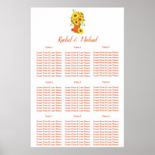 Solrostemat Bröllop i Rustic Land Poster