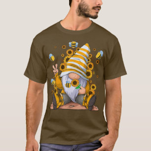 Solrostomgryn med bifunny hippie nome för Fl T Shirt