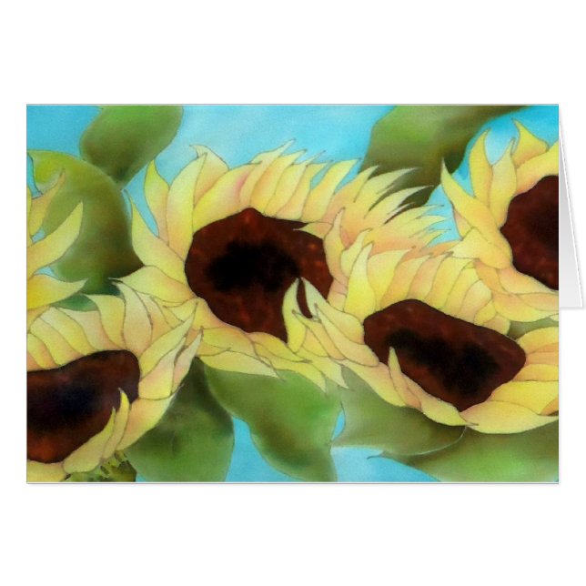 Solrosträdgård Hälsningskort (Framsidan Horizontal)