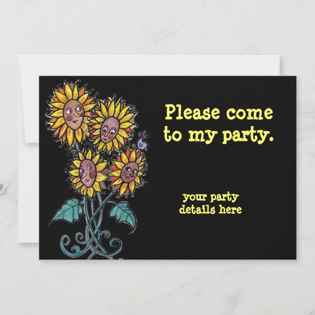 Solrosukrainska folkkonst. inbjudningar (Framsida)