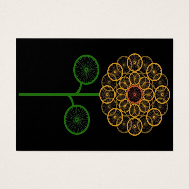 Solrosvackert Bicycle - Funny Birthday Gift Visitkort (Framsidan)