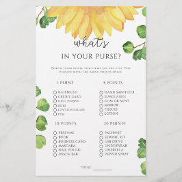 Solrosvad som finns i ditt handväska