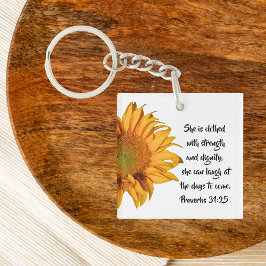 Solrosverbs 31:25 Bible Verse Christian