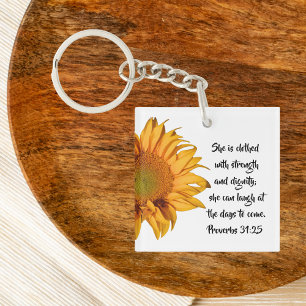Solrosverbs 31:25 Bible Verse Christian