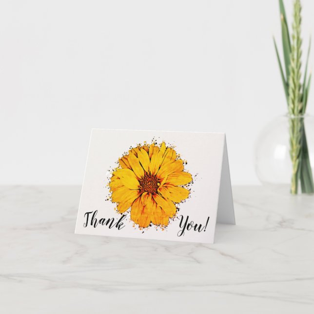 Solrosvikt - tackkort (Framsida)