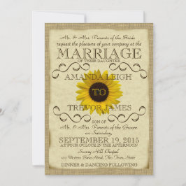 SolrosVintage Typografi Bröllop Inbjudningar