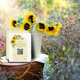 Solrosvit daisy arch qr-elegant OSA kort