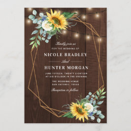 Solrosvit peony bröllop inbjudningar