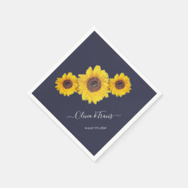 Solrotrio no2 för bröllop pappersservett