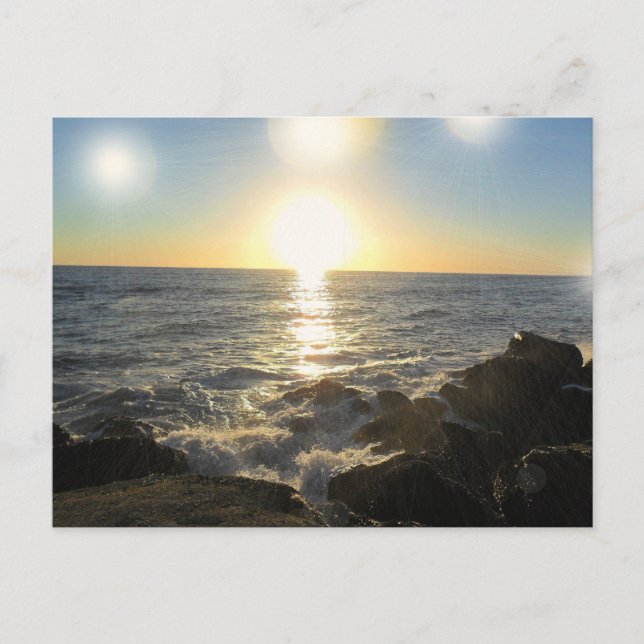 Solsättande Vykort (Framsida)