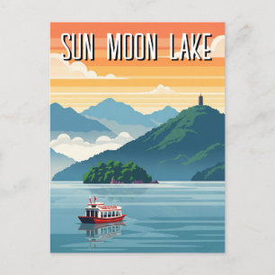 Solsjön Taiwans soluppgång Vykort