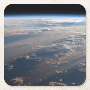 Solskaster Long Shadows over Philippine Sea Underlägg Papper Kvadrat