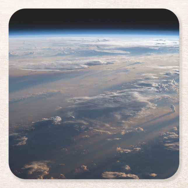 Solskaster Long Shadows over Philippine Sea Underlägg Papper Kvadrat (Framsidan)