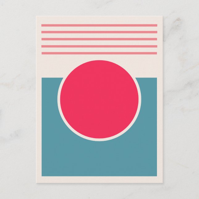 Solsken Abstrakt Design Vykort (Framsida)