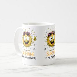 Solsken är min superkraft kaffemugg