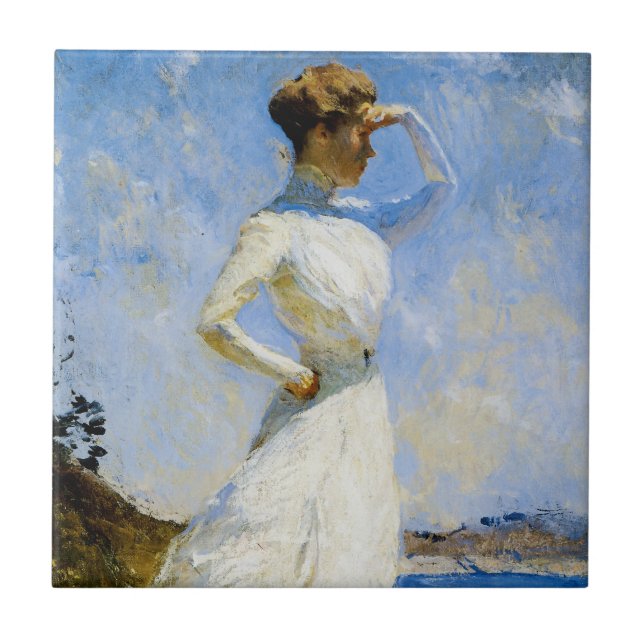 Solsken av Frank Benson Kakelplatta (Framsidan)