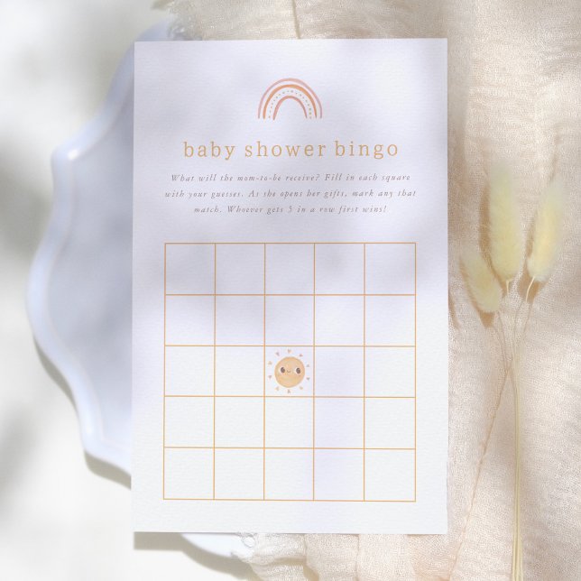 Solsken Baby Shower Bingo Spel (Skapare uppladdad)