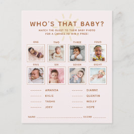 Solsken Baby Shower Gissa Bebisens Foto Spel