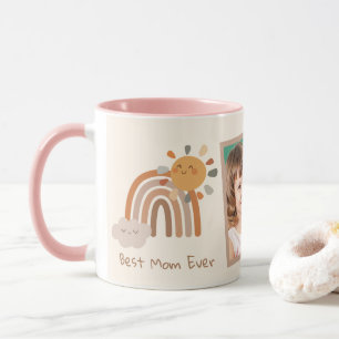 Solsken Bästa mamma någonsin Regnbåge Retro Mugg