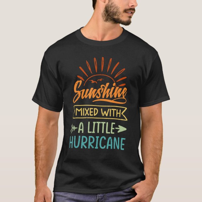 Solsken blandad med lite orkan 2 t shirt (Framsida)