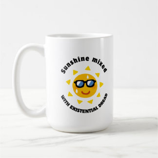 Solsken blandat med exisentiell skräck kaffemugg