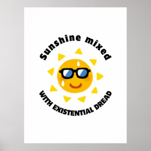 Solsken blandat med existerande rädsla poster