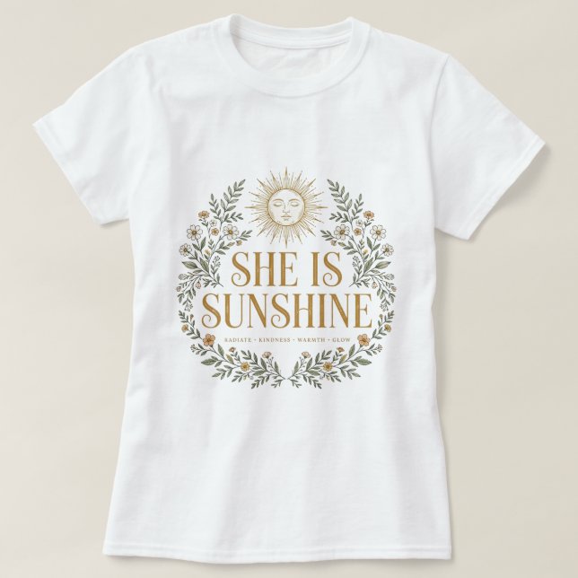 Solsken design unik t-shirt (Design framsida)