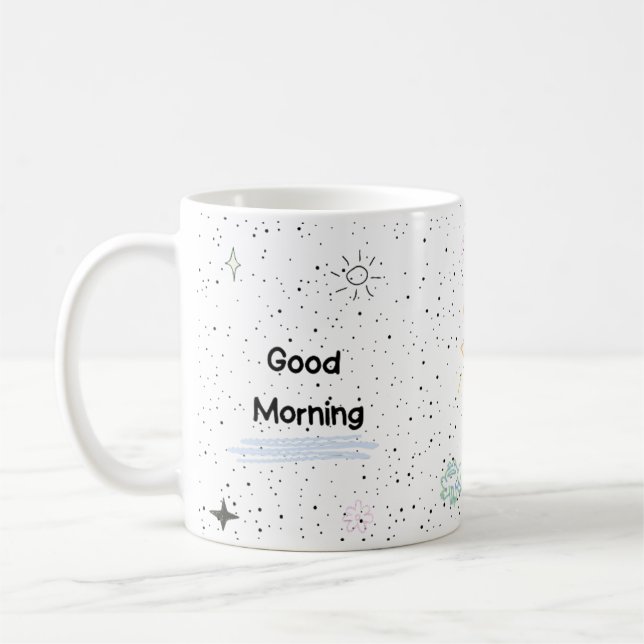 Solsken Estetisk Mugg | Sött Solmotiv (Vänster)