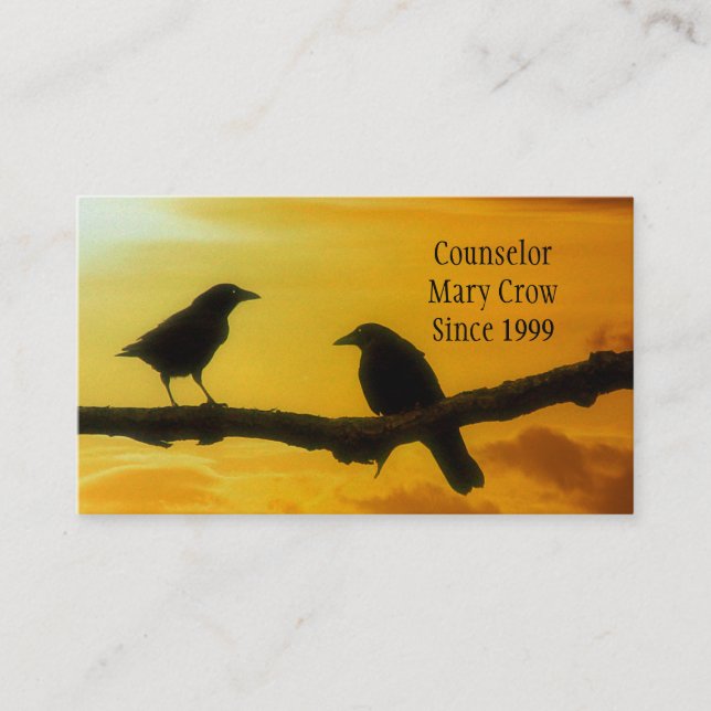 Solsken Fåglar Visitkort (Framsida)