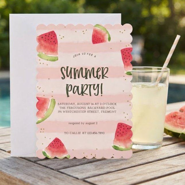 Solsken & God stämning Sommarfestinbjudan Inbjudningar (Skapare uppladdad)