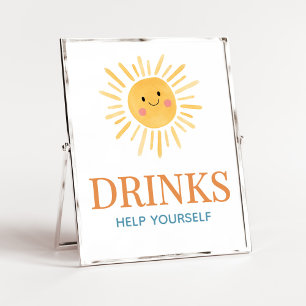 Solsken här kommer barnskårens drinkar poster