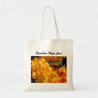 Solsken Hopp Kärlek Blommig Totebag för Mamma Tygkasse