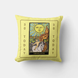 Solsken i våra liv | Tarot Card Gult Namn Kudde