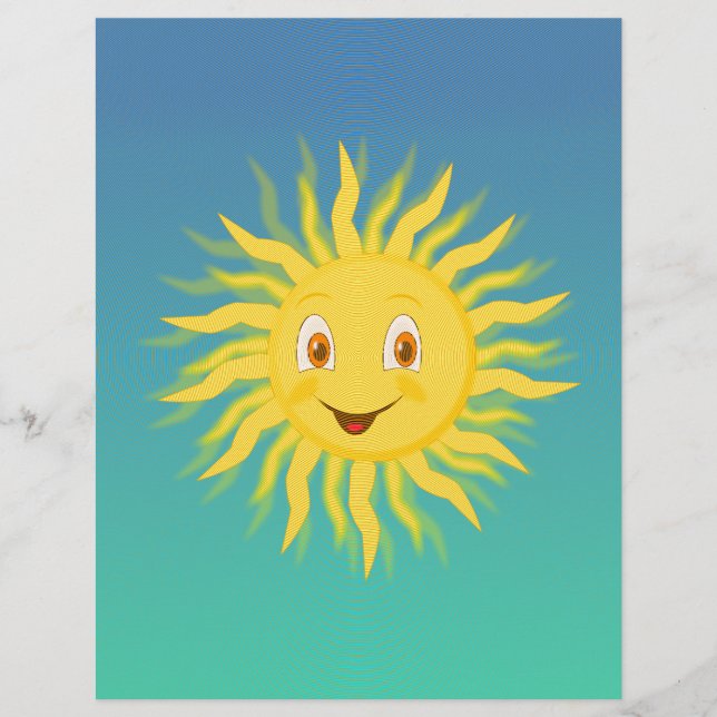 Solsken med cirkulärt Linjer (Framsida)