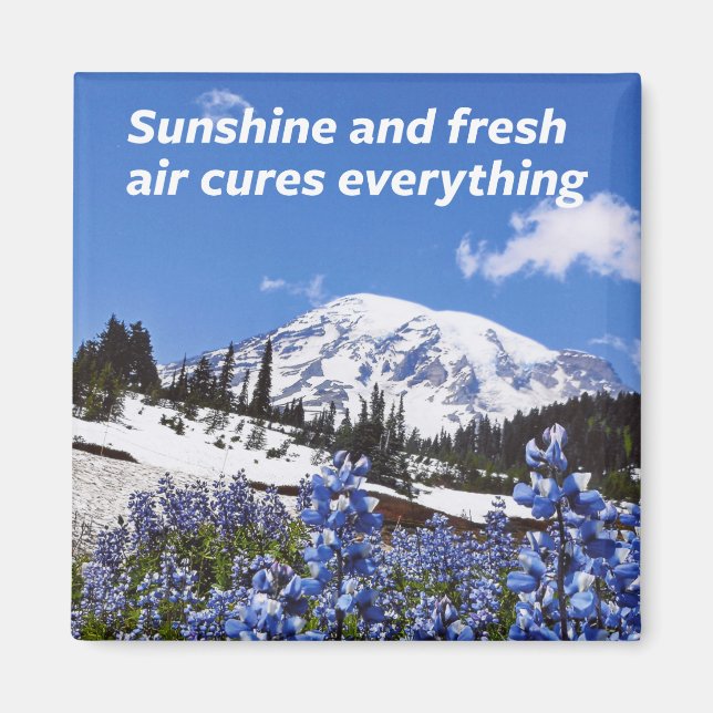 Solsken och färsk Luft Magnet (Framsidan)