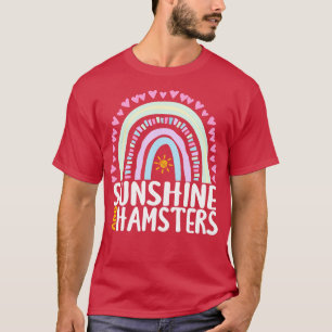 Solsken och Hamsters Cute Rainbow Gift för kvinnor T Shirt