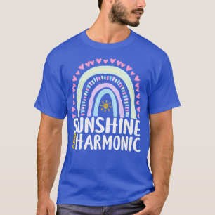 Solsken och harmonisk regnbågsgåva för kvinnor t shirt