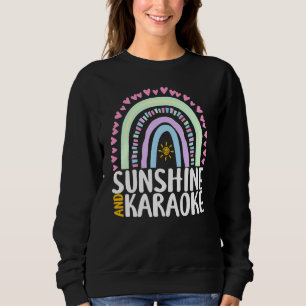 Solsken och karaoke Cute Rainbow Graphic kvinnorna T Shirt