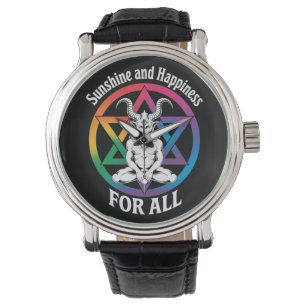 Solsken Och Lycka För Alla Satan HBTQ Pride Armbandsur