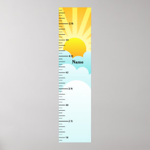 Solsken och molntillväxtdiagram Lägg till barnets  Poster