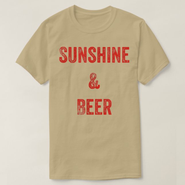 Solsken och öl  t shirt (Design framsida)