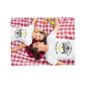 Solsken och regnbåge kärlek t shirt