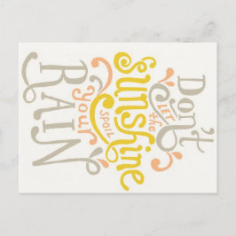 Solsken och ryggmärgsvykort vykort