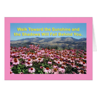 Solsken och skuggkort hälsningskort