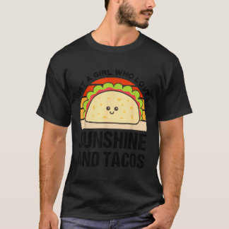 Solsken och taco cinco de mayo fiesta mexikansk t shirt