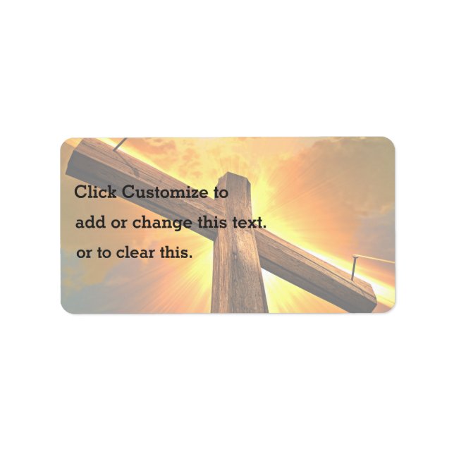 Solsken på ett trä Kor Adressetikett (Framsidan)