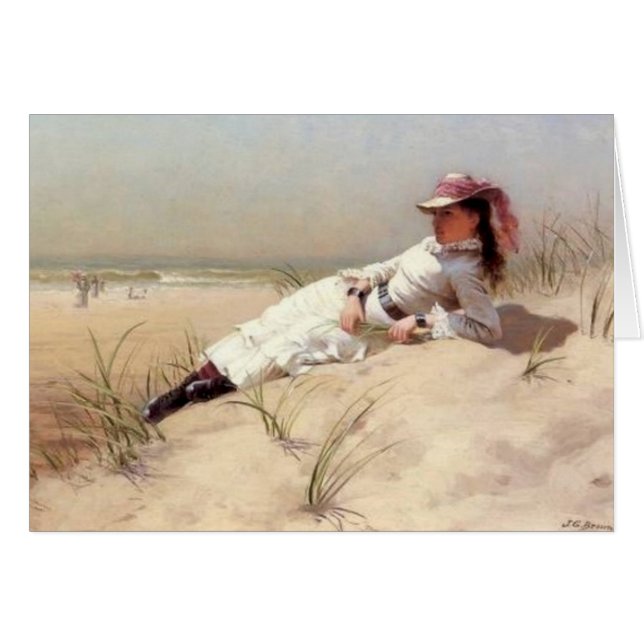 Solsken på kusten hälsningskort (Framsidan Horizontal)