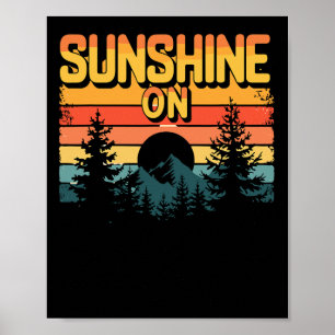 Solsken På Mina Axlar För Utomhus Och Solnedgång L Poster