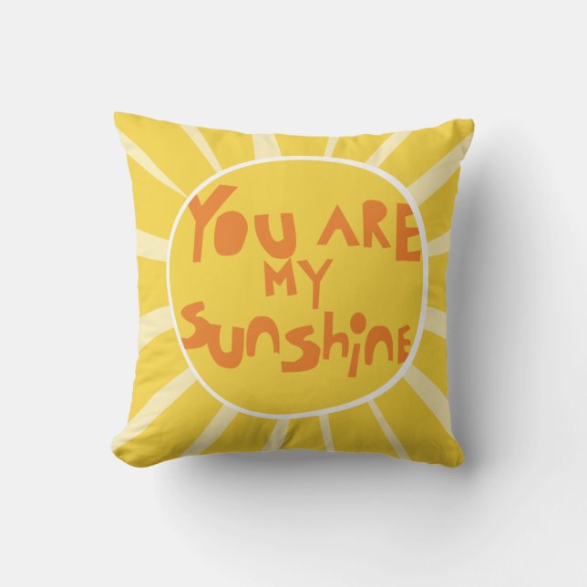 Solsken_PillowCover_gult Kudde (Framsida)
