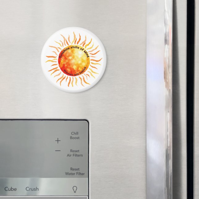 Solsken sinnestillstånd, bekymmer lämnas bakom magnet (In Situ (Fridge))